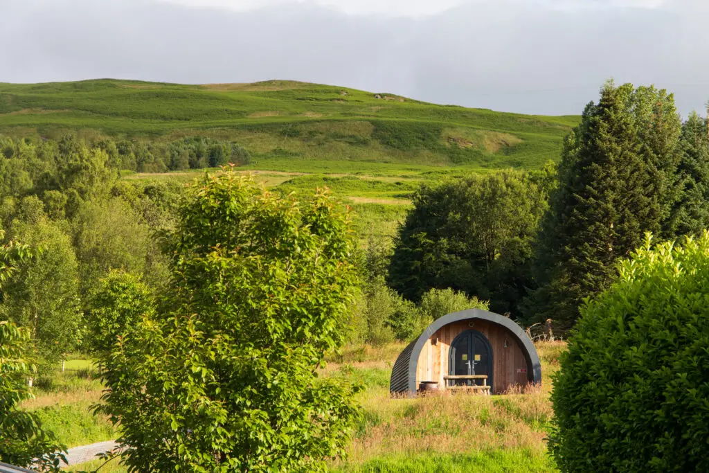 Cosy one-bedroom glamping pod for couples